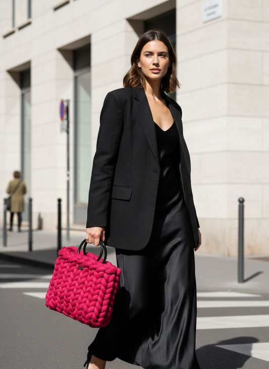 Marshmallow Χειροποίητη Πλεκτή Τσάντα VAIRA